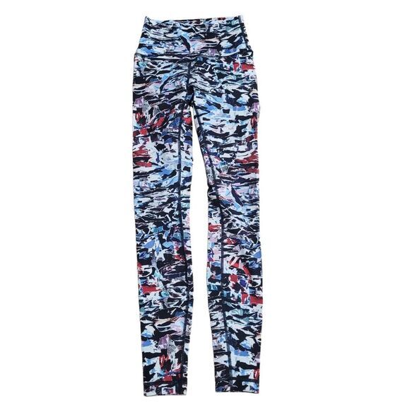 Lululemon Leggings Abstract Print High Rise Full‎ Length Activewear Yoga Pants - Picture 3 of 8